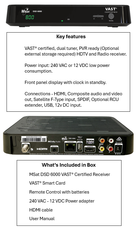 DSD 6000 Receiver